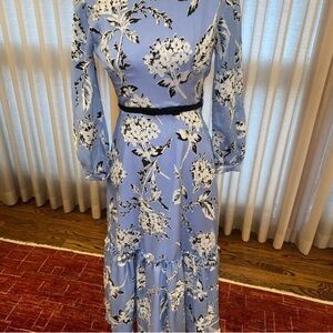 Floral Baby Blue Dress.  Worn once.